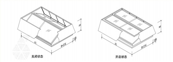 避风型电动天窗